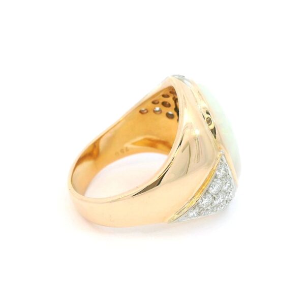 Imposanter Opalring 750 Gelbgold mit Brillanten 1,0 ct – Bild 6