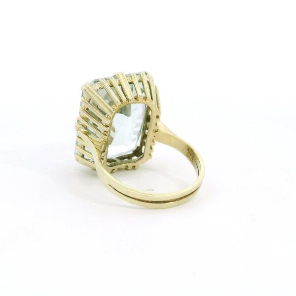 Vintage Aquamarinring 585 Gelbgold – Bild 3