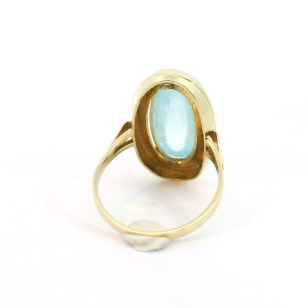 Eleganter Aquamarinring 585 Gelbgold – Bild 3