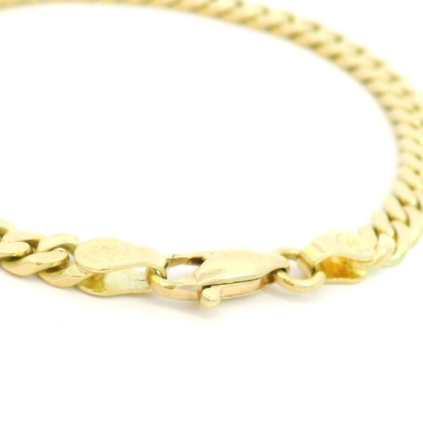 Panzerarmband 585 Gelbgold 19cm – Bild 4
