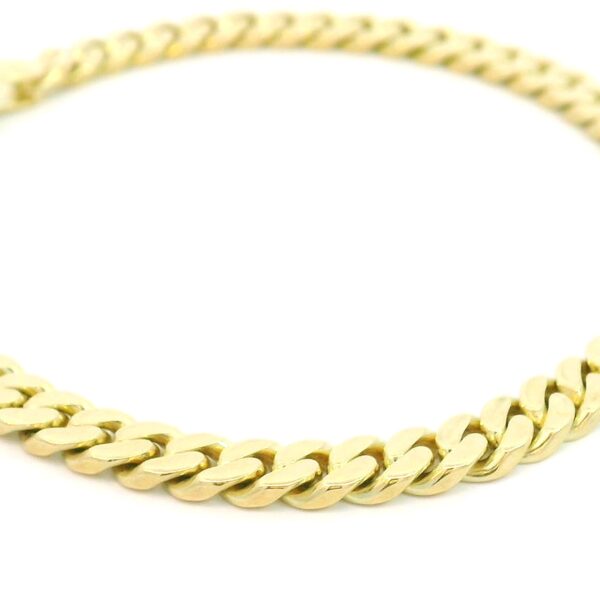 Panzerarmband 585 Gelbgold 19cm – Bild 5