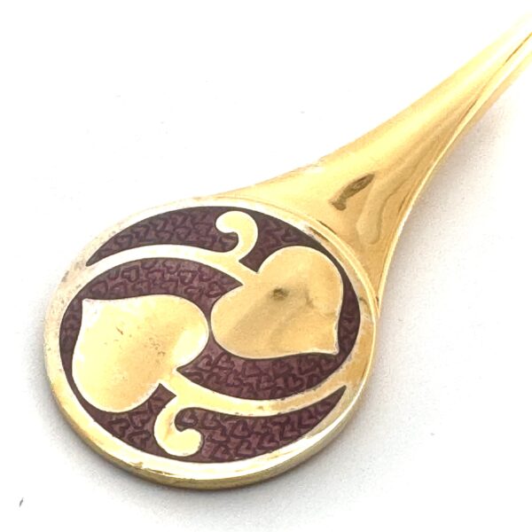 Großer ROBBE & BERKING Jahreslöffel 925 Sterlingsilber 1978 'Zwei Herzen' – Bild 3