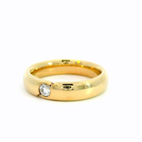 Ring 585 Gelbgold mit Brillant 0,10ct – Bild 3