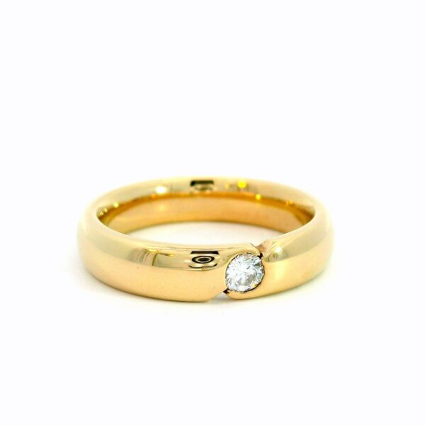Ring 585 Gelbgold mit Brillant 0,10ct – Bild 5