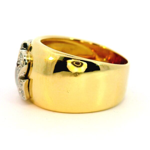 Ring mit Elefant 750 Gelb- & Weißgold mit Brillanten – Bild 4