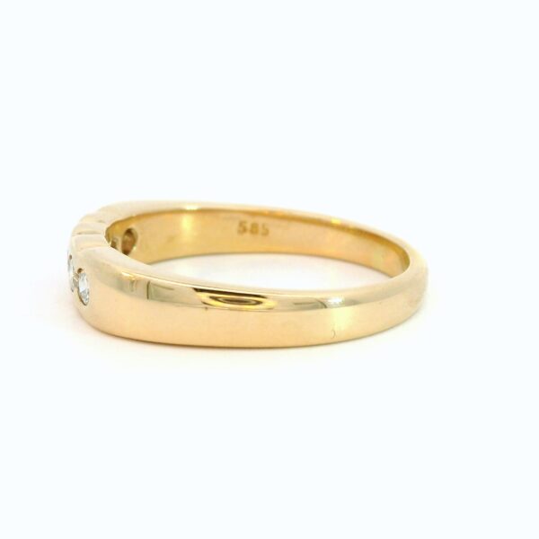 Moderner Ring 585 Roségold mit 5 Brillanten 0,50ct – Bild 4