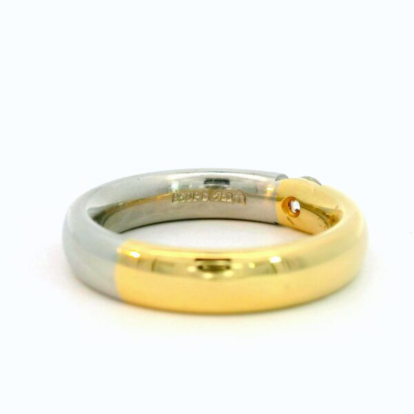 Edler Spannring mit Brillant 750 Gelbgold & Platin – Bild 5