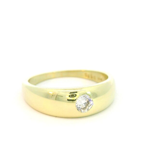 Ring 585 Gelbgold mit Brillant 0,18ct – Bild 7