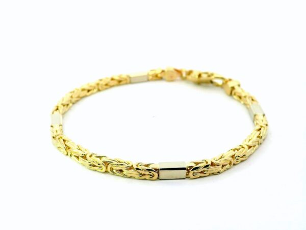 Edles Königskettenarmband 585 Gelbgold 18,5cm – Bild 4