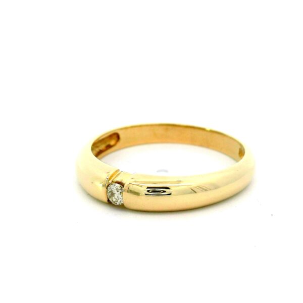Ring 585 Gelbgold mit Brillant 0,05 ct – Bild 3