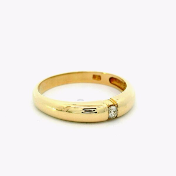 Ring 585 Gelbgold mit Brillant 0,05 ct – Bild 5