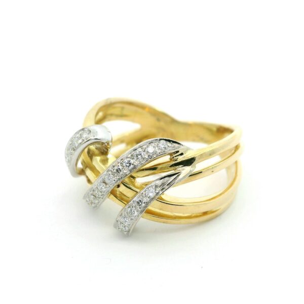 Ring 585 Gelbgold mit Brillanten – Bild 3