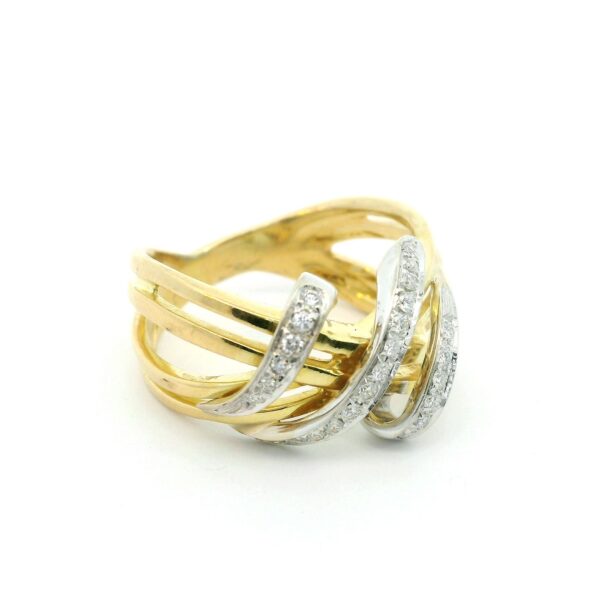 Ring 585 Gelbgold mit Brillanten – Bild 7