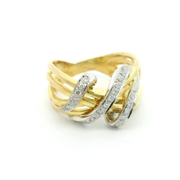 Ring 585 Gelbgold mit Brillanten – Bild 6