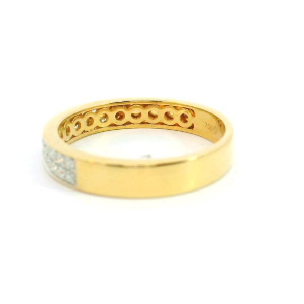 Moderner Ring 750 Gelbgold mit Brillanten 0,50ct – Bild 4