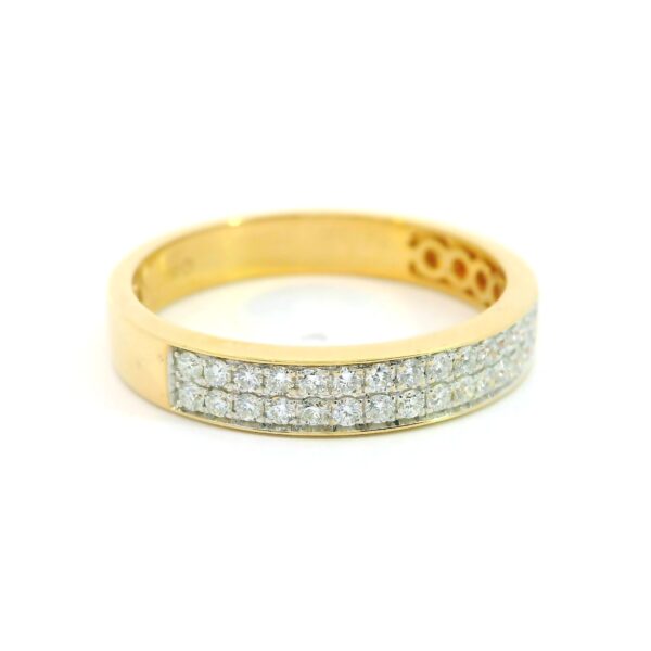 Moderner Ring 750 Gelbgold mit Brillanten 0,50ct – Bild 5