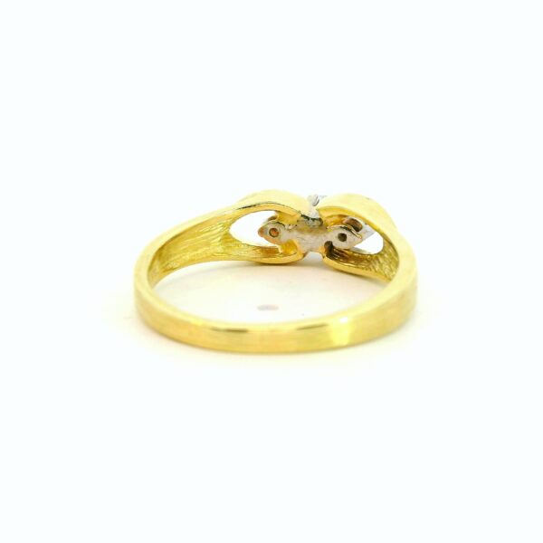 Vintage Ring 585 Gelbgold mit Brillanten 0,23ct – Bild 5