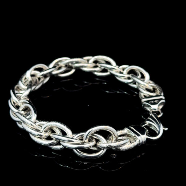 Gekordeltes Armband 925 Sterlingsilber – Bild 3