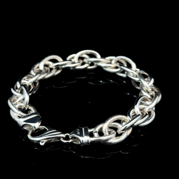 Gekordeltes Armband 925 Sterlingsilber – Bild 4