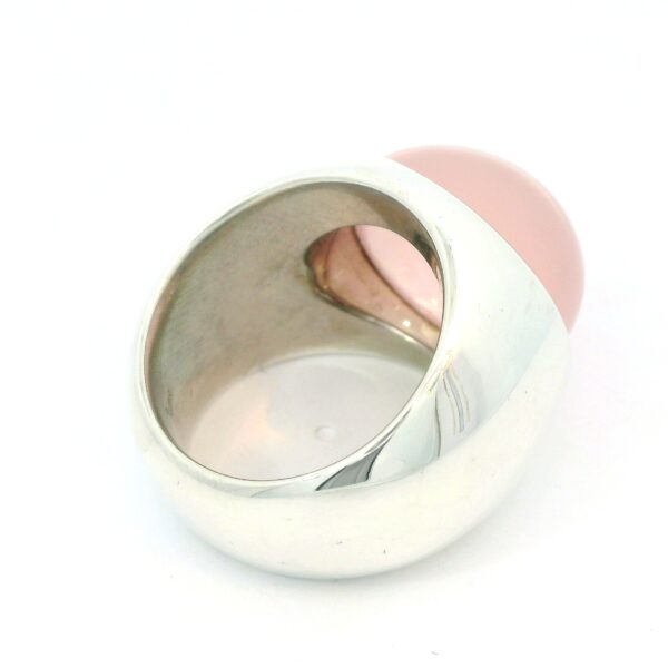 Massiver Ring mit Rosenquarz 925 Sterlingsilber – Bild 5