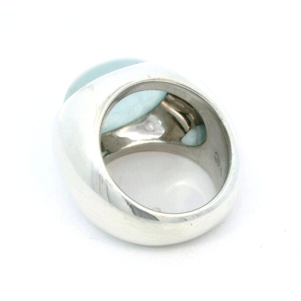 Massiver Ring mit Jadeit 925 Sterlingsilber – Bild 5