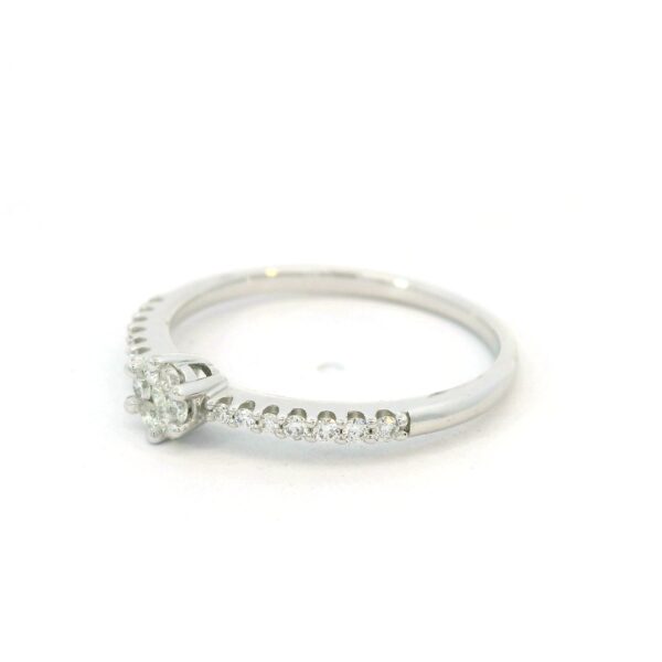 Filigraner Ring 585 Weißgold 'CHRIST' mit Brillanten 0,20 ct – Bild 3