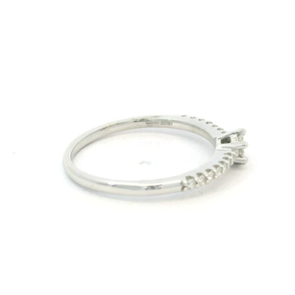 Filigraner Ring 585 Weißgold 'CHRIST' mit Brillanten 0,20 ct – Bild 5