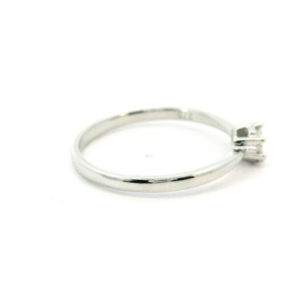 Filigraner Ring 375 Weißgold mit Brillanten 0,10 ct – Bild 3