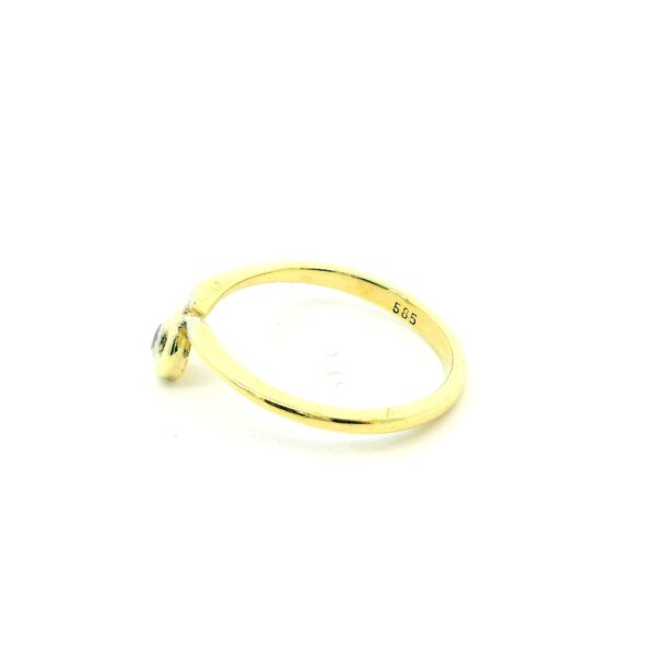 Zarter Vintage Brillantring 585 Gelbgold 0,04ct – Bild 4