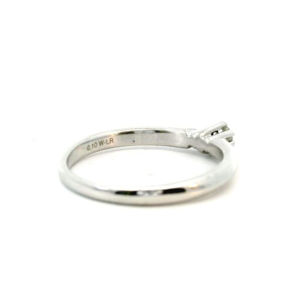 Feiner Solitärring 'CHRIST' 585 Weißgold mit Brillant 0,10 ct – Bild 6