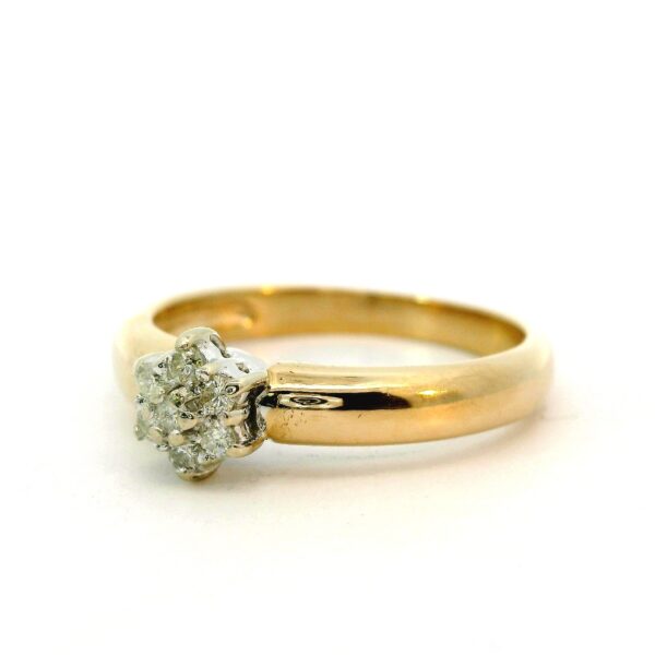 Ring 585 Gelb- & Weißgold mit Brillanten 0,05ct – Bild 3