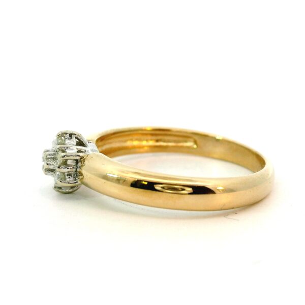 Ring 585 Gelb- & Weißgold mit Brillanten 0,05ct – Bild 4