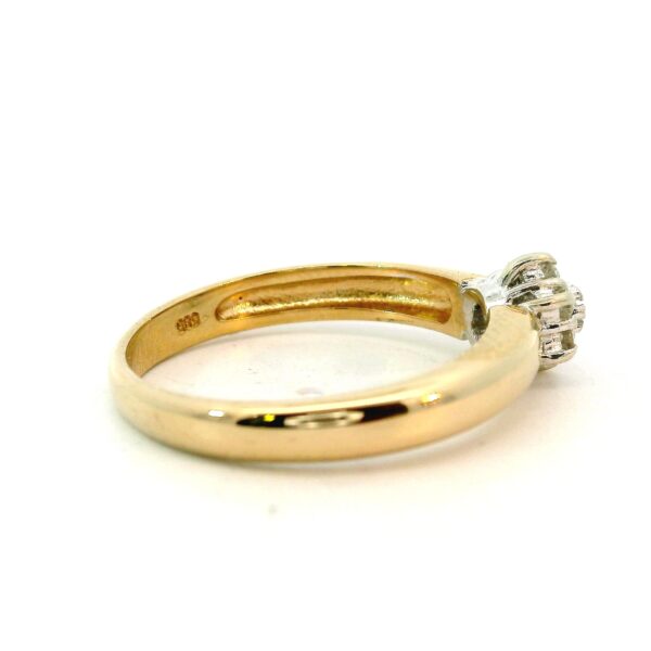 Ring 585 Gelb- & Weißgold mit Brillanten 0,05ct – Bild 5