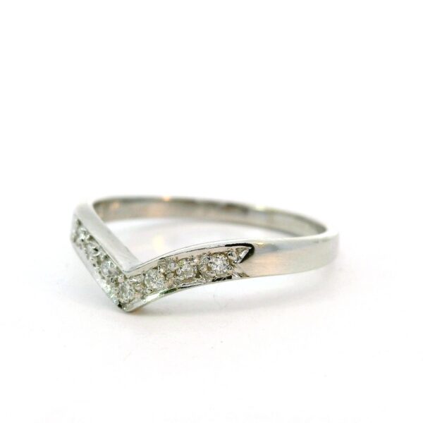 Filigraner Ring 585 Weißgold mit Brill. 0,10ct – Bild 5